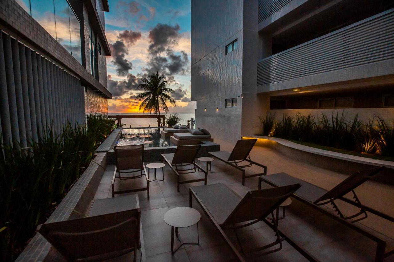 Apartamento Com Jacuzzi Na Beira Mar De Joao Pessoa No Branco Haus Exterior foto