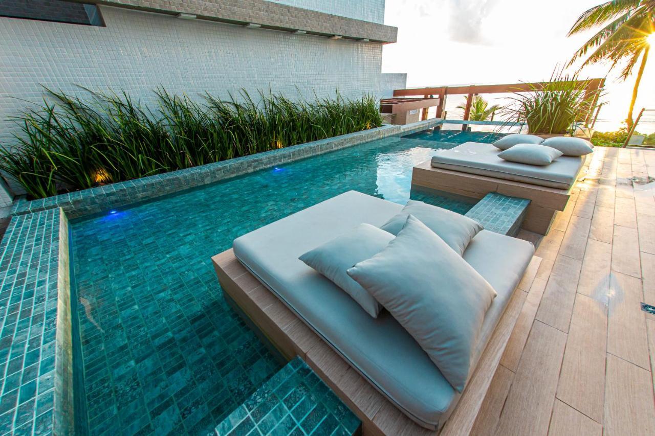 Apartamento Com Jacuzzi Na Beira Mar De Joao Pessoa No Branco Haus Exterior foto